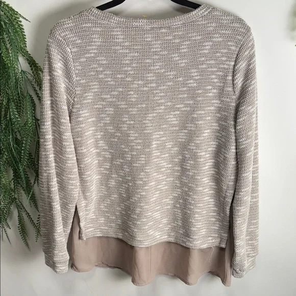 Doe & Rae Textured Beige Sweater - Picture 8 of 10